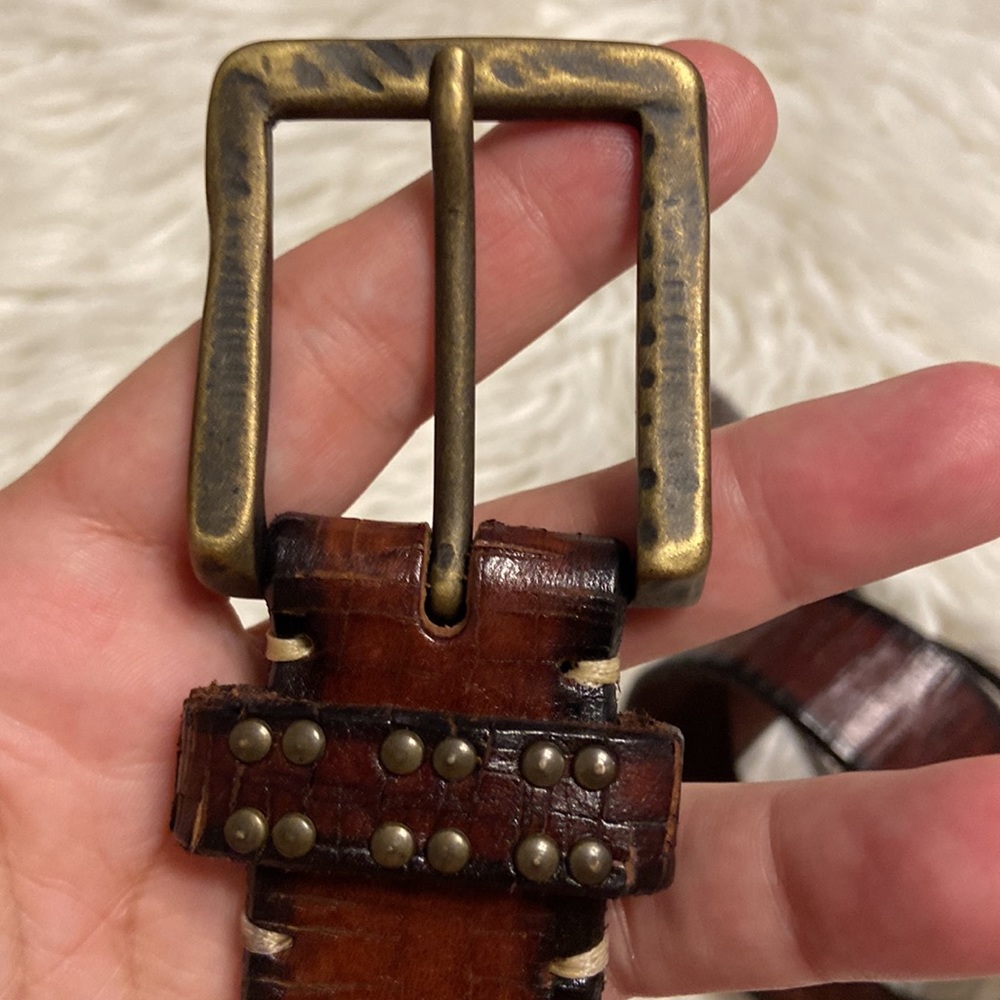 Martin Dingman Bridle Leather Man Belt excellent condition see all photos - Picture 2 of 16